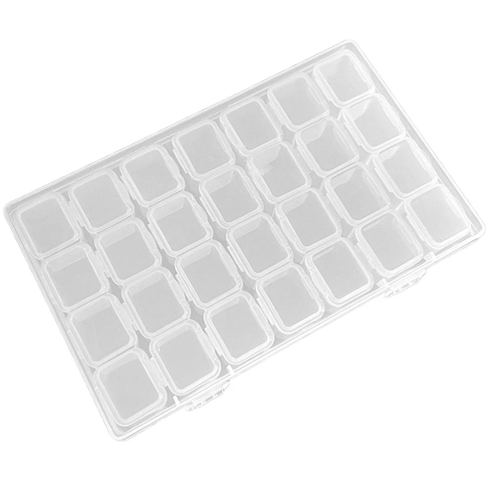 Jewelry Storage Box Earrings Organizer Transparent Trinket Plastic Organizers | eBay