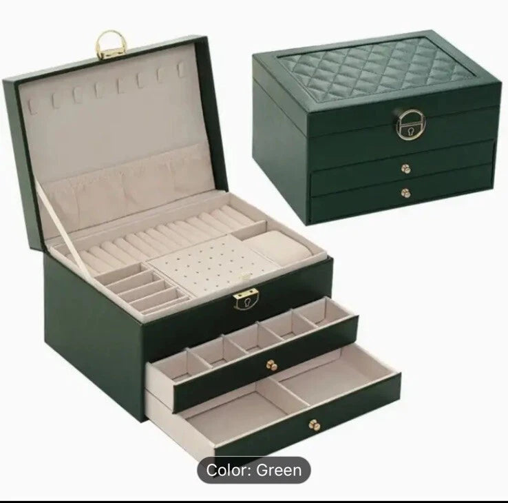 1pc Waterproof Luxury Jewelry Organizer with Drawer Lockers, Elegant Anti-Oxidat | eBay