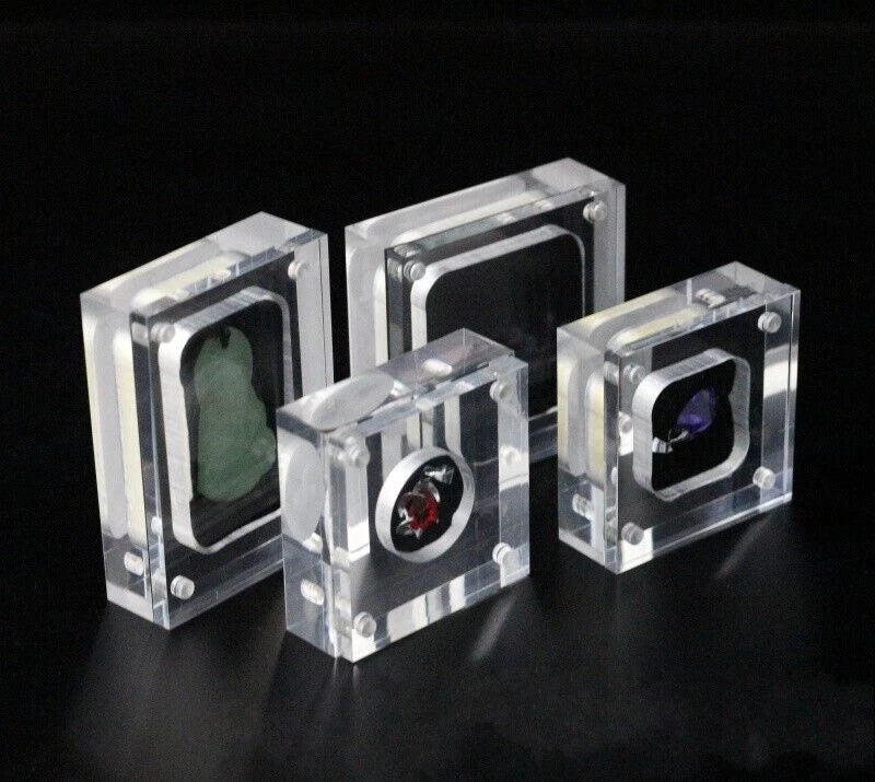 Acrylic Jewelry Storage Box Gemstone Ring Display Case Holder Container Organize | eBay