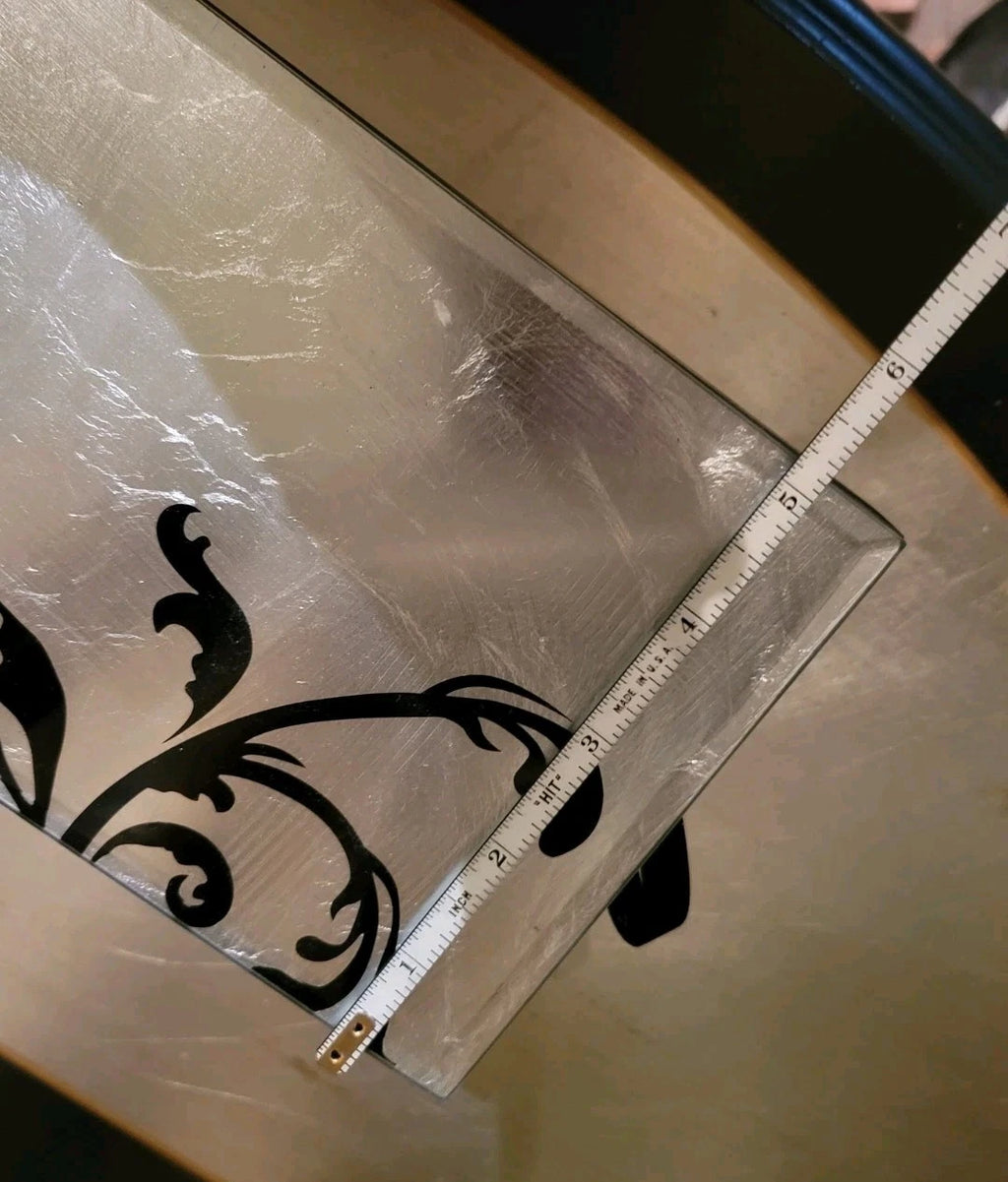 Glass Silverleaf Butterfly Black Swirl Storage Jewelry Box Black Fabric Lined | eBay