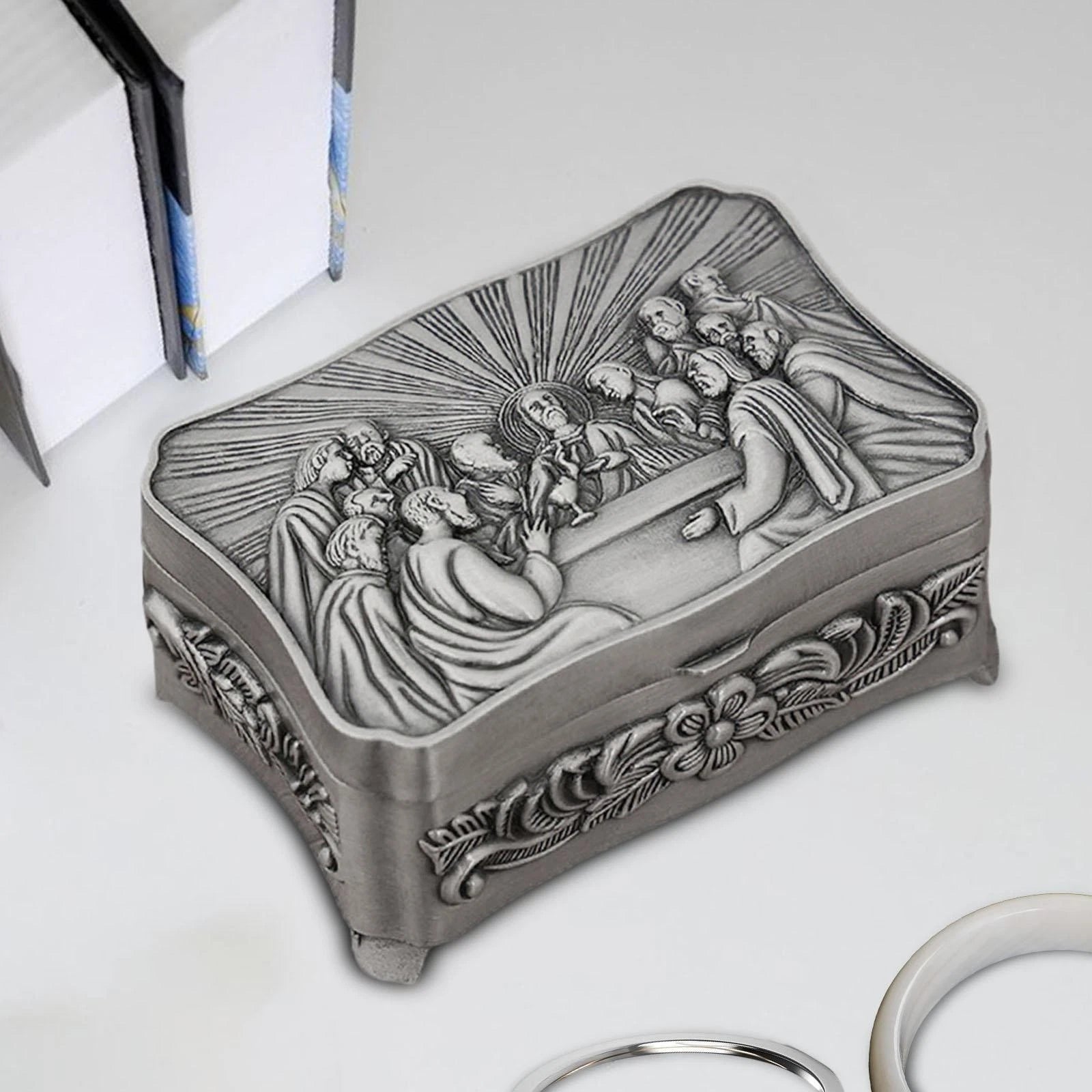 Jewelry Organizer Box Gift Antique Ring Box Treasure Case Jewelry Storage Case | eBay