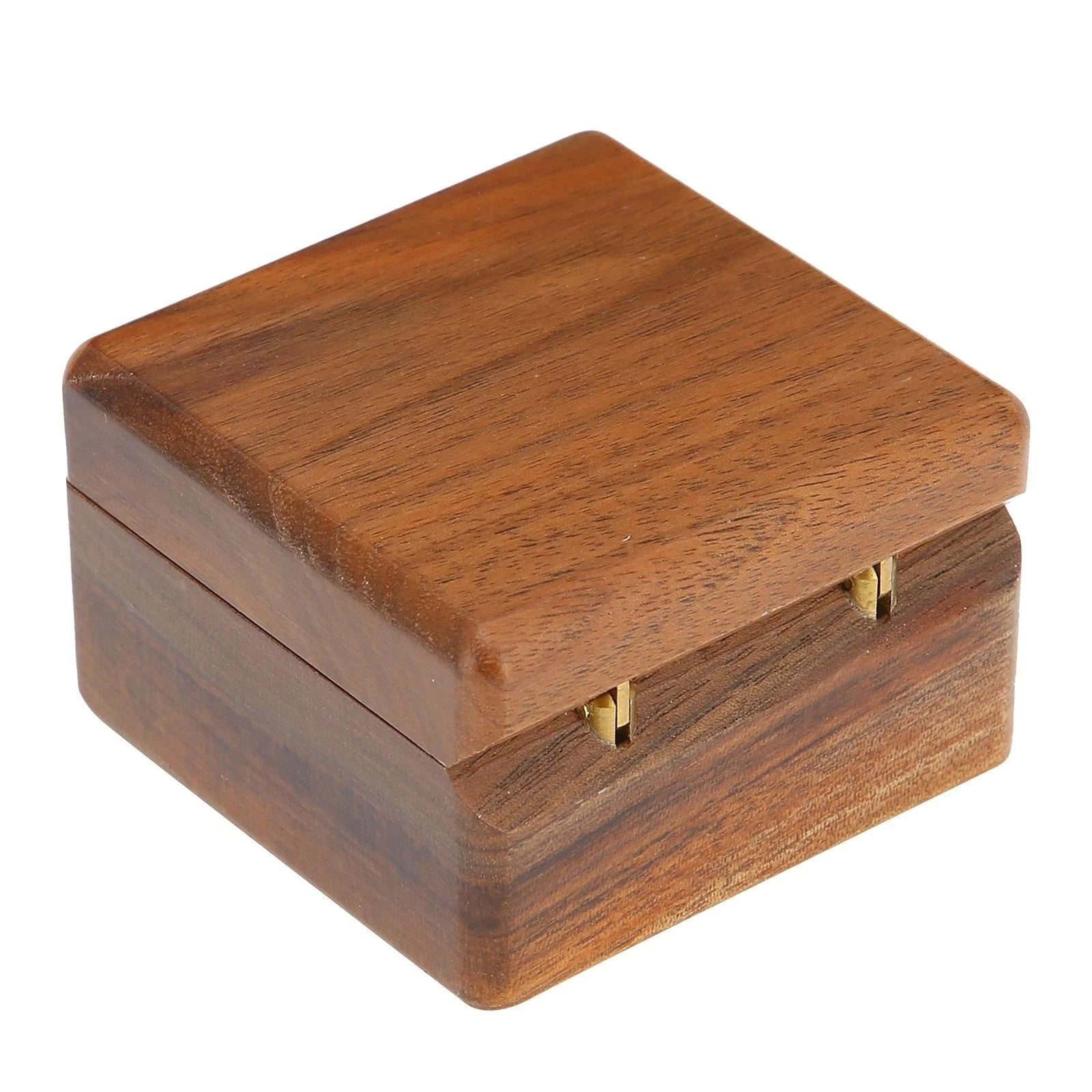Wooden Box Jewelry Storage Organizer for Wedding For Proposal Display Case | eBay