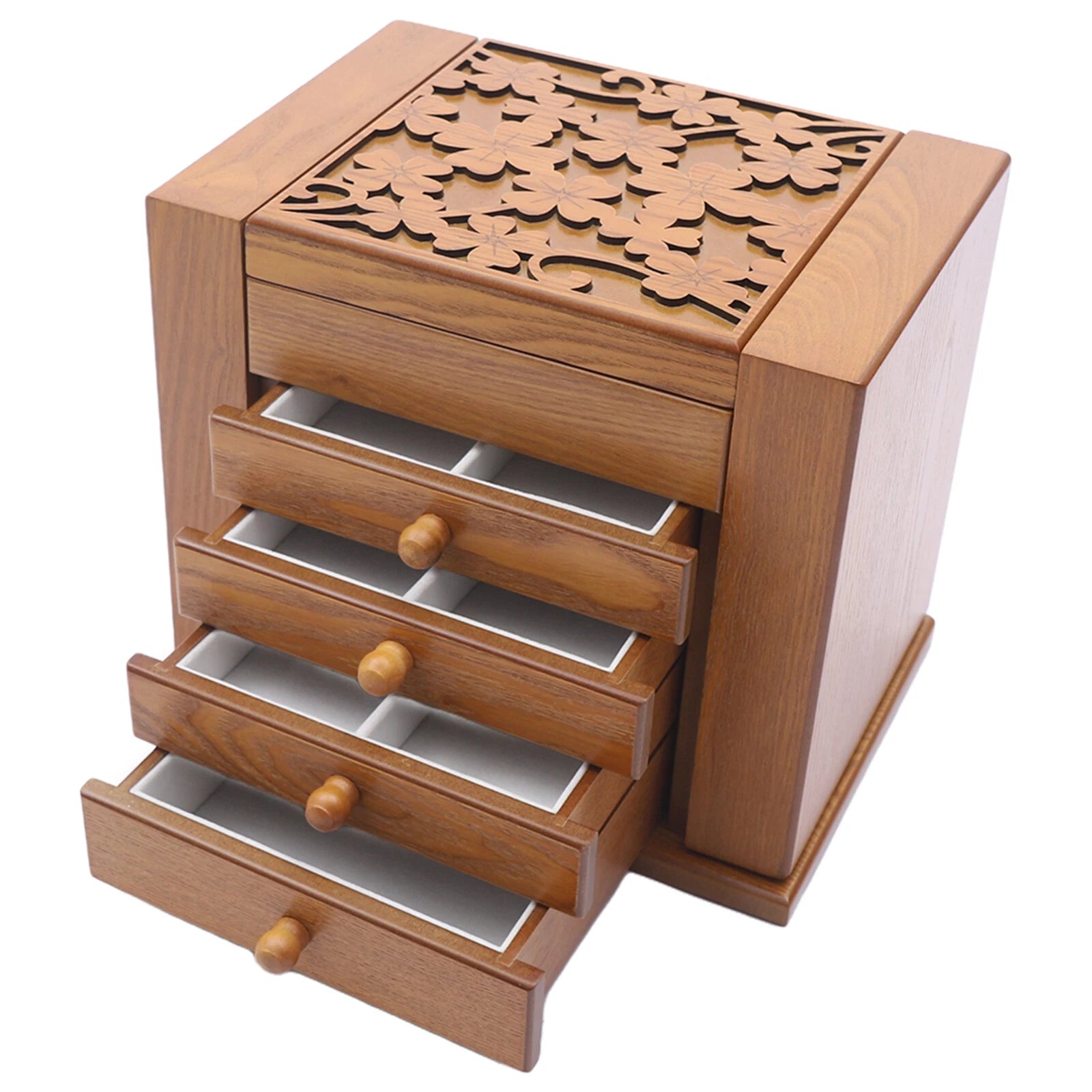5-Tiers Vintage Jewelry Storage Box Necklace Bracelet Organizer Large Capacity | eBay
