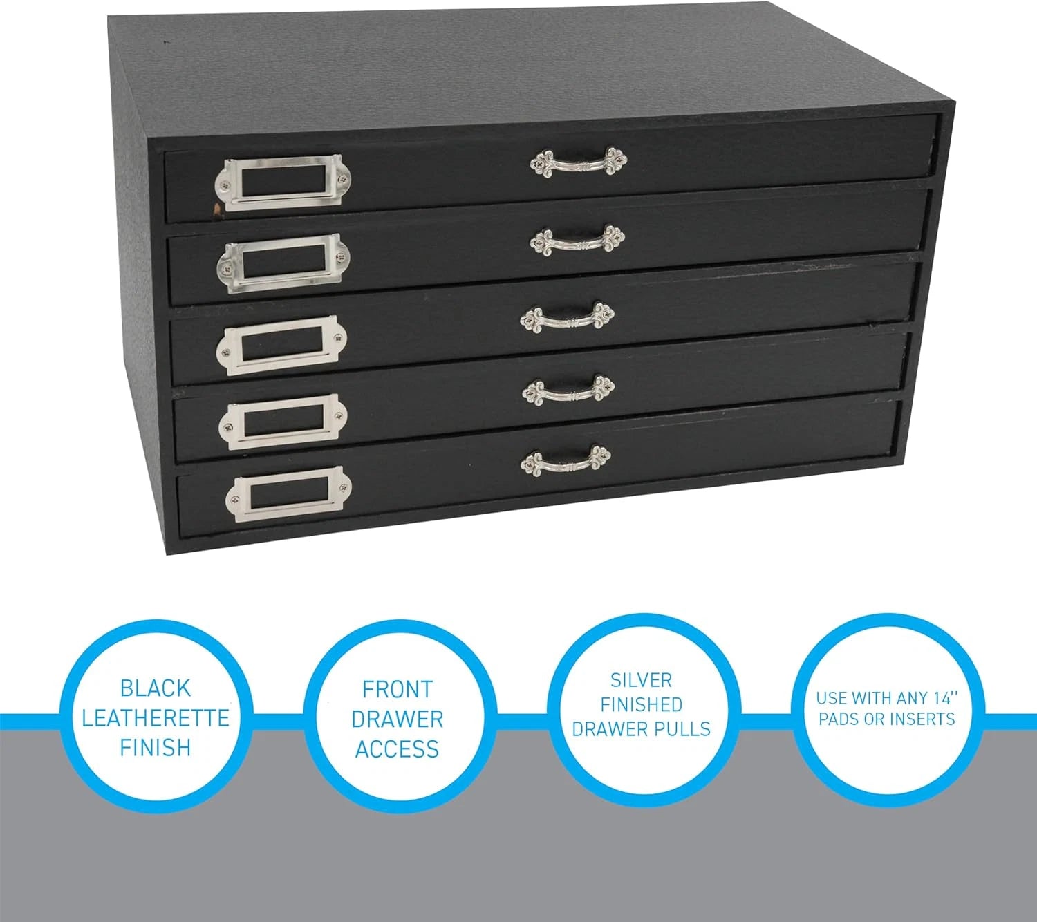 Jewelry Storage Organizer (Jewelry Box), Black Faux Leather 5-Drawer Jewelry Cas | eBay
