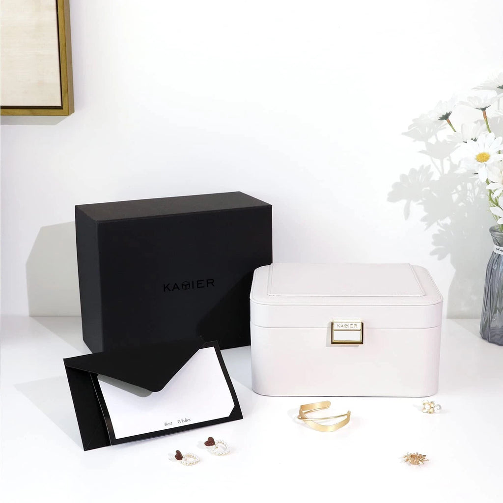 KAMIER Jewelry Box Organizer for Women,2 Layer Jewelry Organizer Boxes for Ea... | eBay