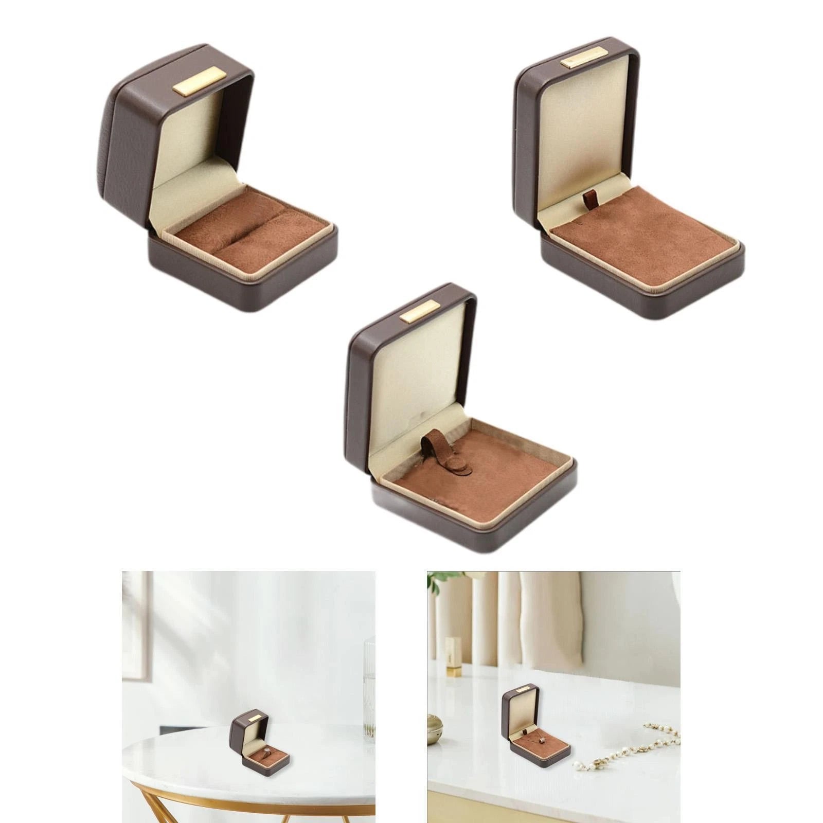 Jewelry Box Jewelry Organizer Holder Women Keepsake Box PU Leather | eBay