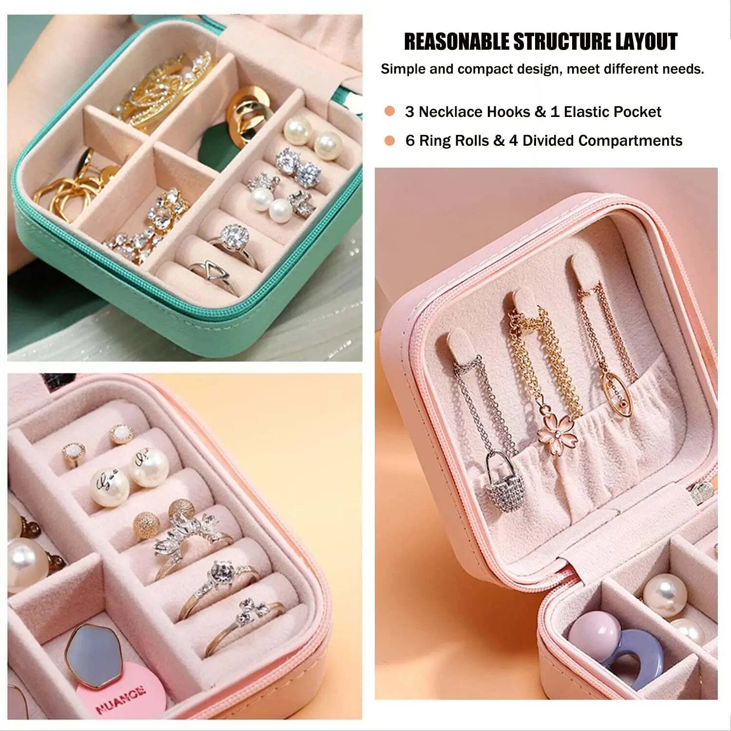 Mini Jewelry Storage Box Portable Storage Case | eBay