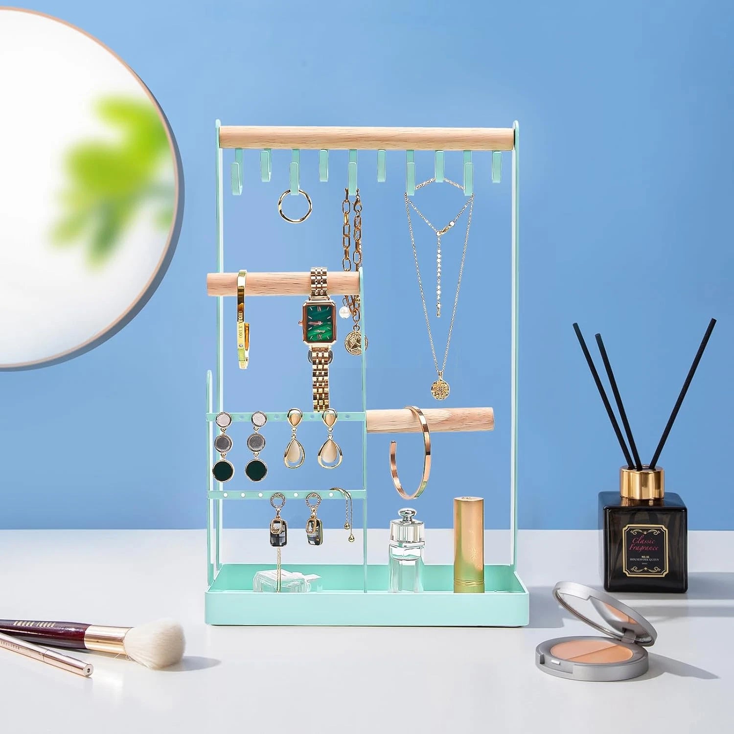 Jewelry Organizer Jewelry Stand Jewelry Holder Organizer, 4-Tier Necklace Organi | eBay