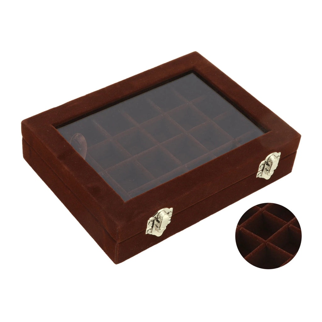 Velvet Jewelry Tray Earrings Ring Storage Box Display Box jewelry organizer box | eBay