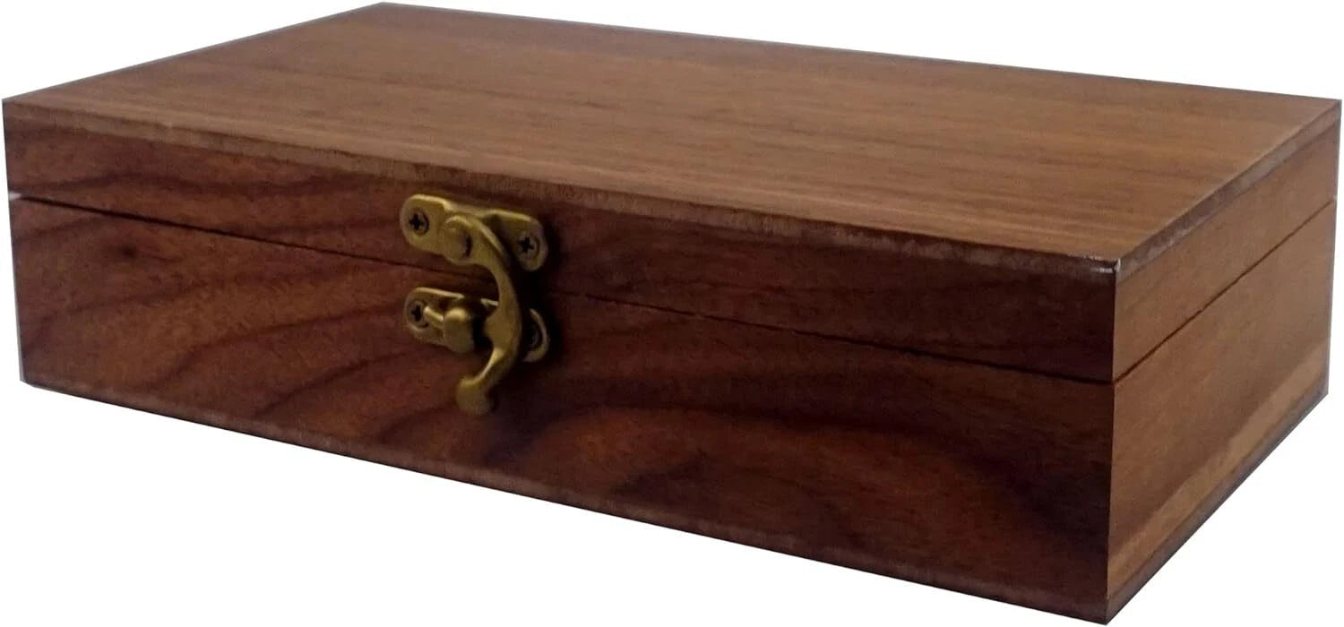 Walnut Handmade Walnut Partition Wooden Box For Keepsakes, Photos, Jewel | eBay