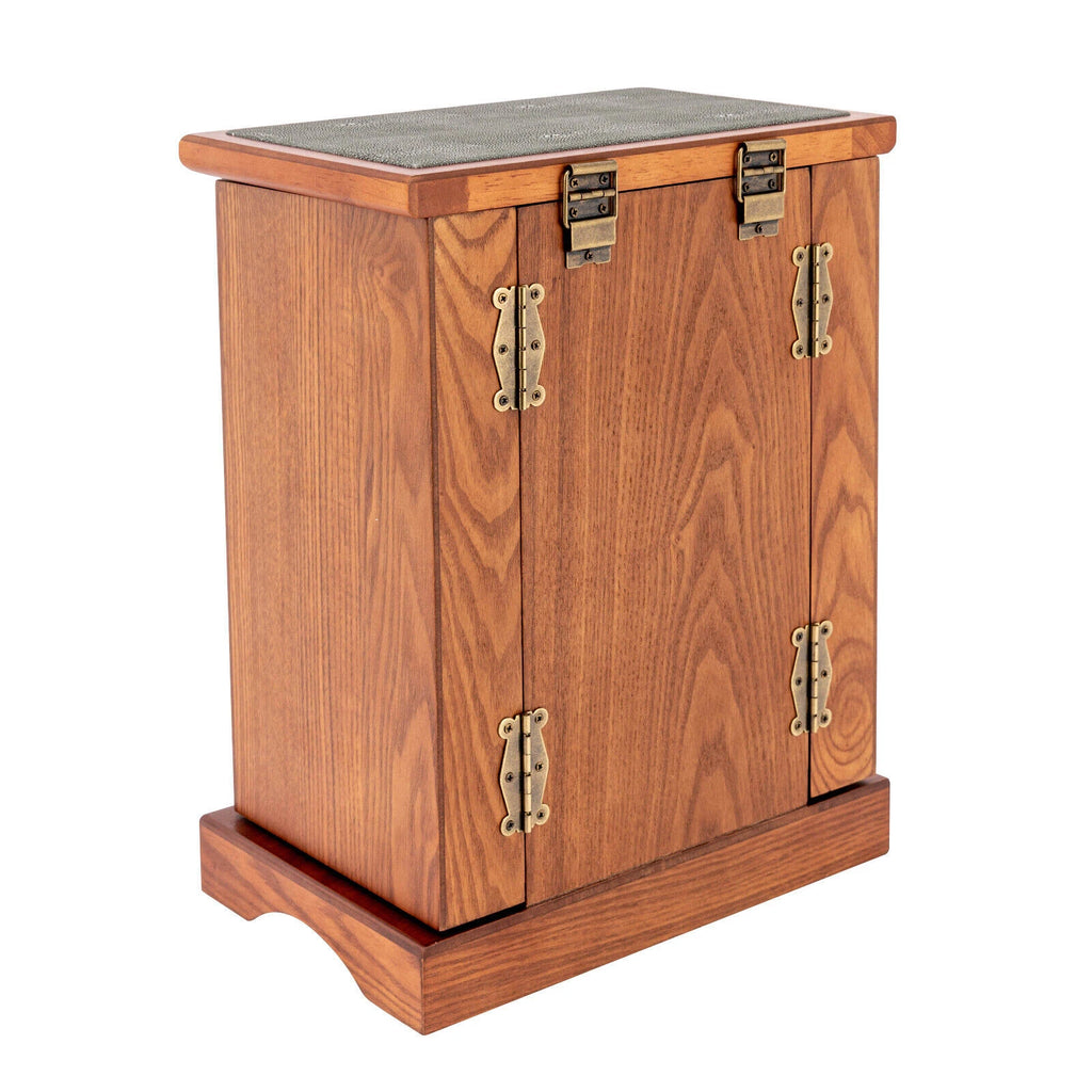 Wooden Jewelry Box Cabinet Storage Beauty 7 Drawers Case For Girls Gift New | eBay
