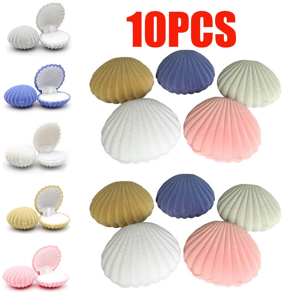 10X Shell Jewelry Storage Box Ring Earring Necklace Wedding Gift Display Storage | eBay