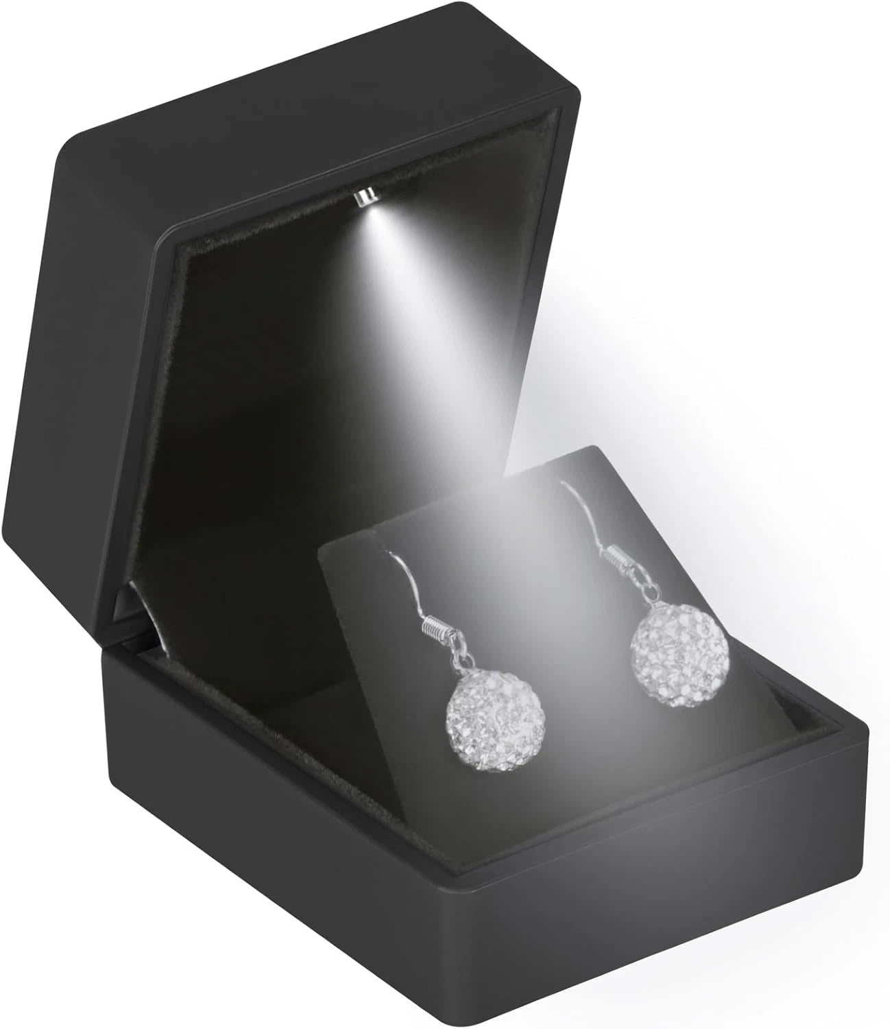 LED Stud Earring Jewelry Gift Box for Proposal, Wedding, Engagement，Birthday Lux | eBay