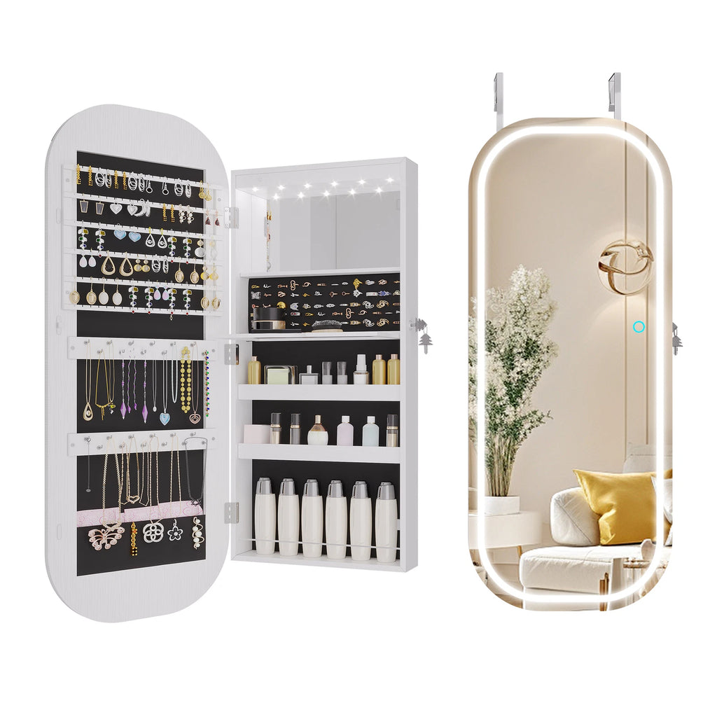 Wall/Door Mounted Jewelry Armoire Organizer Jewelry Cabinet for Bedroom | eBay