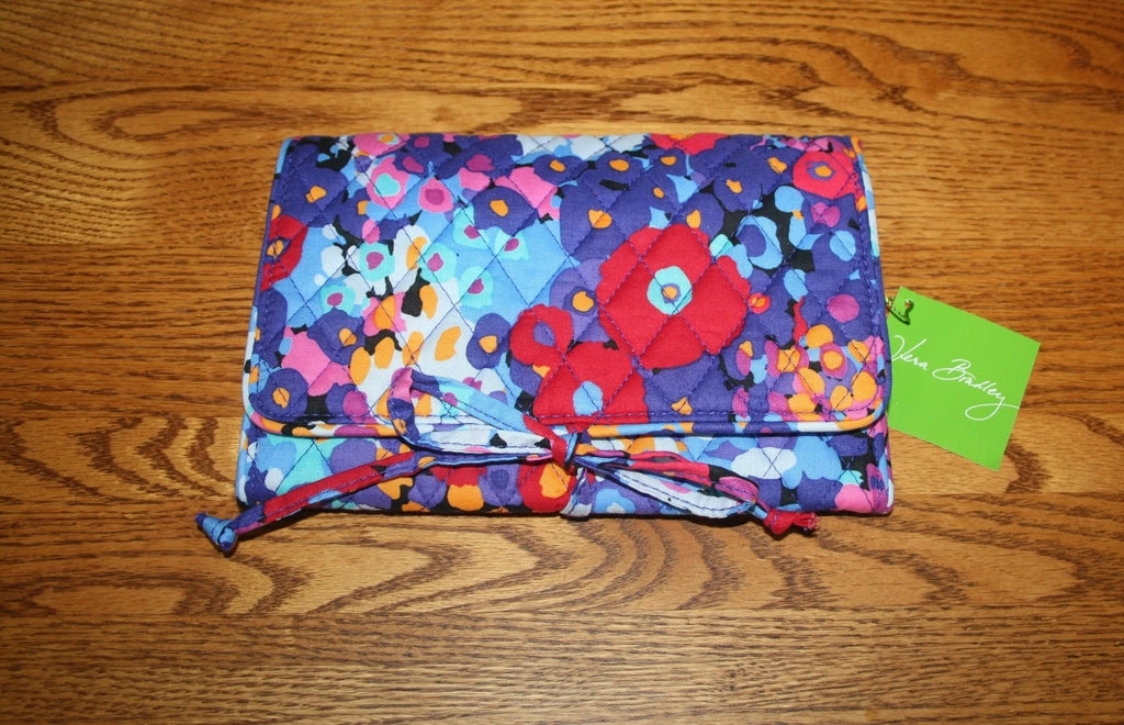 Vera Bradley Jewelry Organizer Travel ALL WRAPPED UP JEWELRY ROLL case bag NEW | eBay