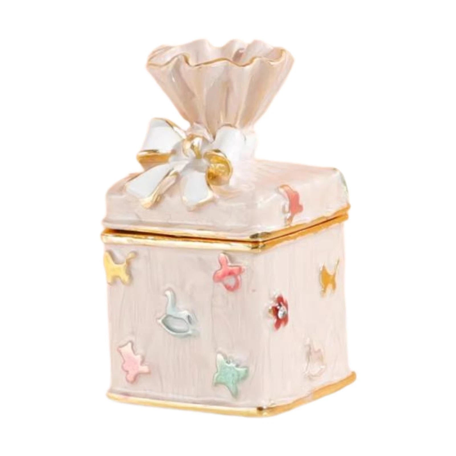 Mini Jewelry Box Jewelry Storage Ornament Gifts with Lid Portable Alloy Jewelry | eBay