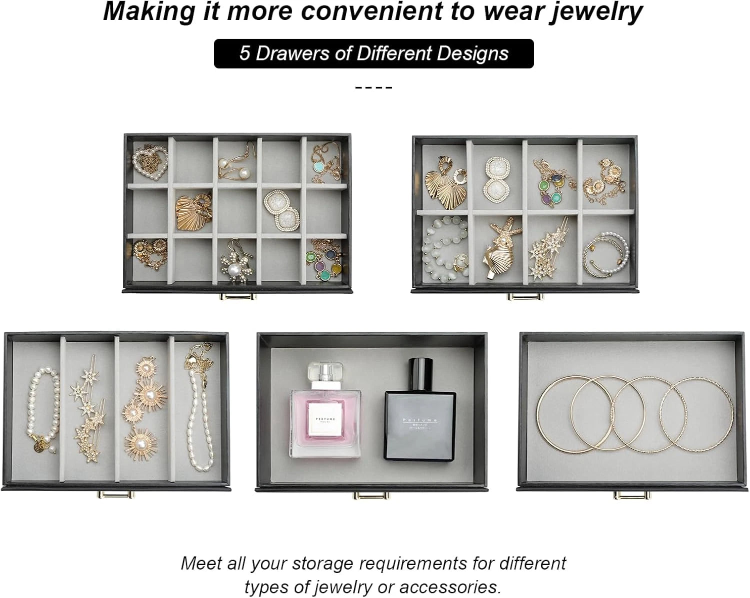 Large Jewelry Organizers and Storage, Large Jewelry Box for Women Large Jewelry | eBay