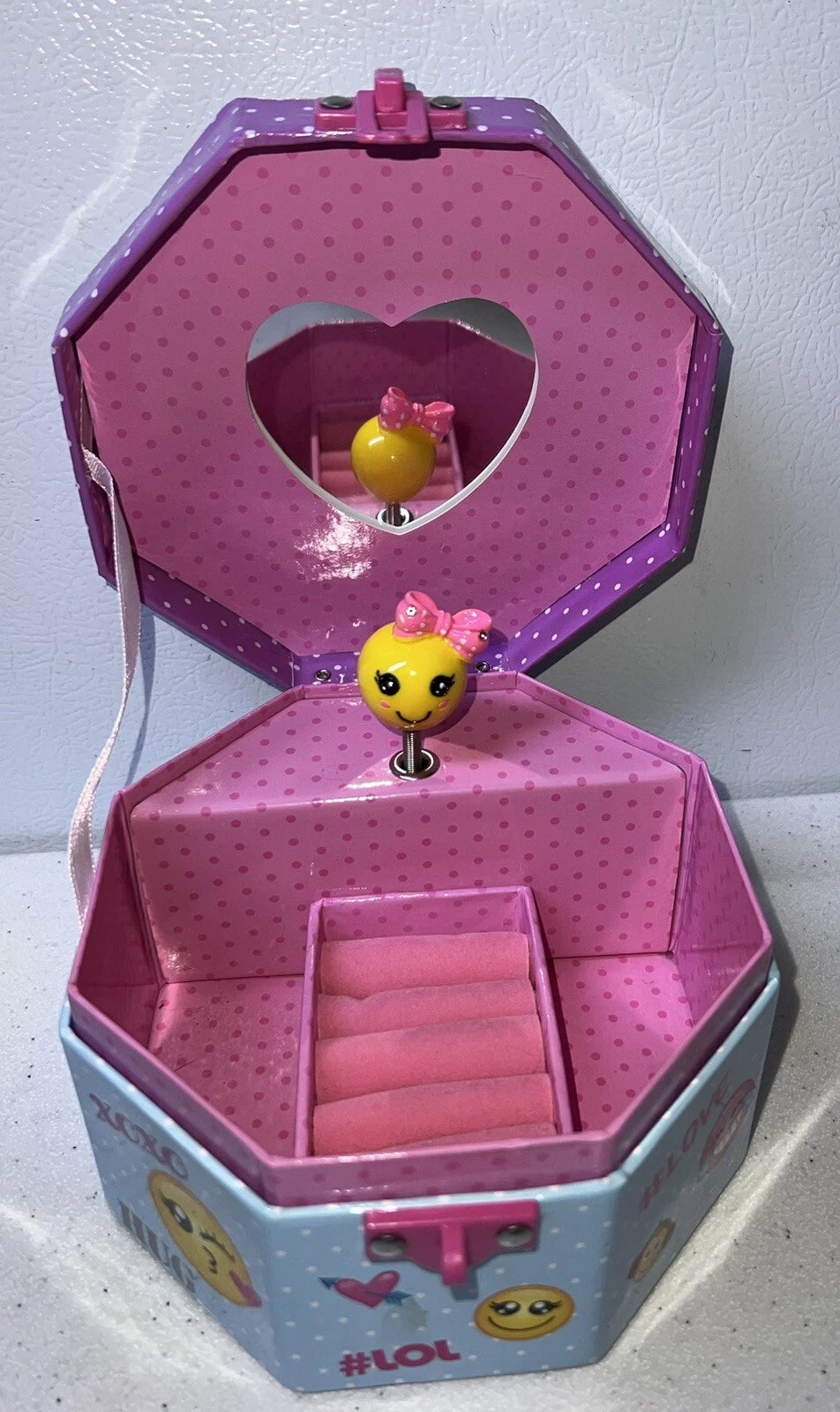 Musical Jewelry Box - Girls Emoji Musical Jewel Storage Box NBL109B | eBay
