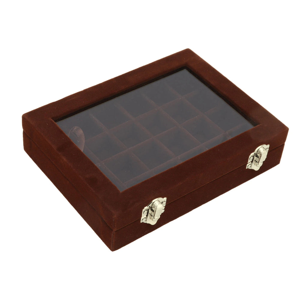 Velvet Jewelry Tray Earrings Ring Storage Box Display Box jewelry organizer box | eBay