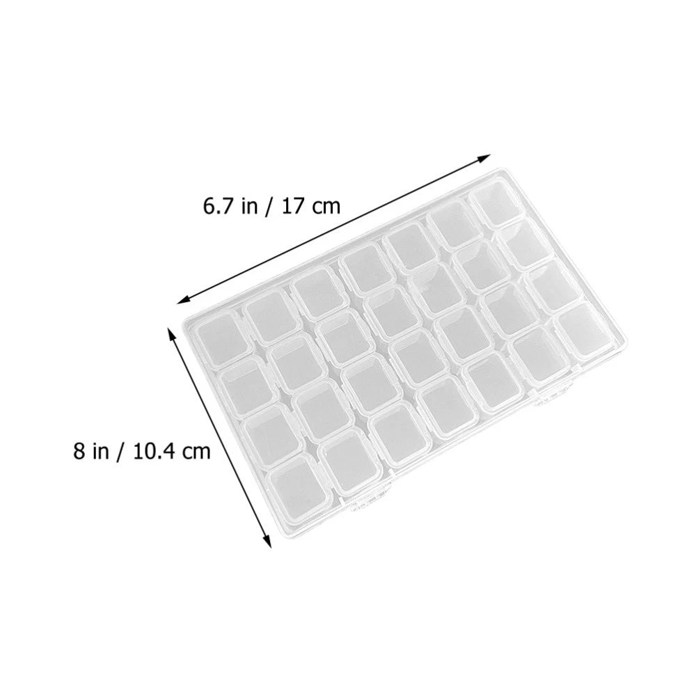 Jewelry Storage Box Earrings Organizer Transparent Trinket Plastic Organizers | eBay