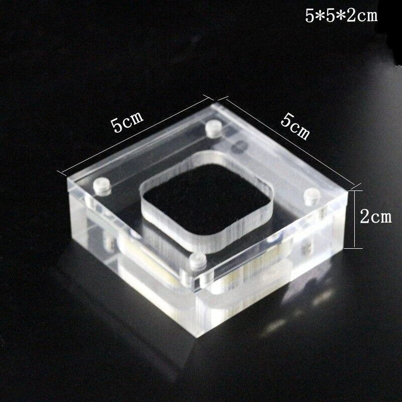 Acrylic Jewelry Storage Box Gemstone Ring Display Case Holder Container Organize | eBay