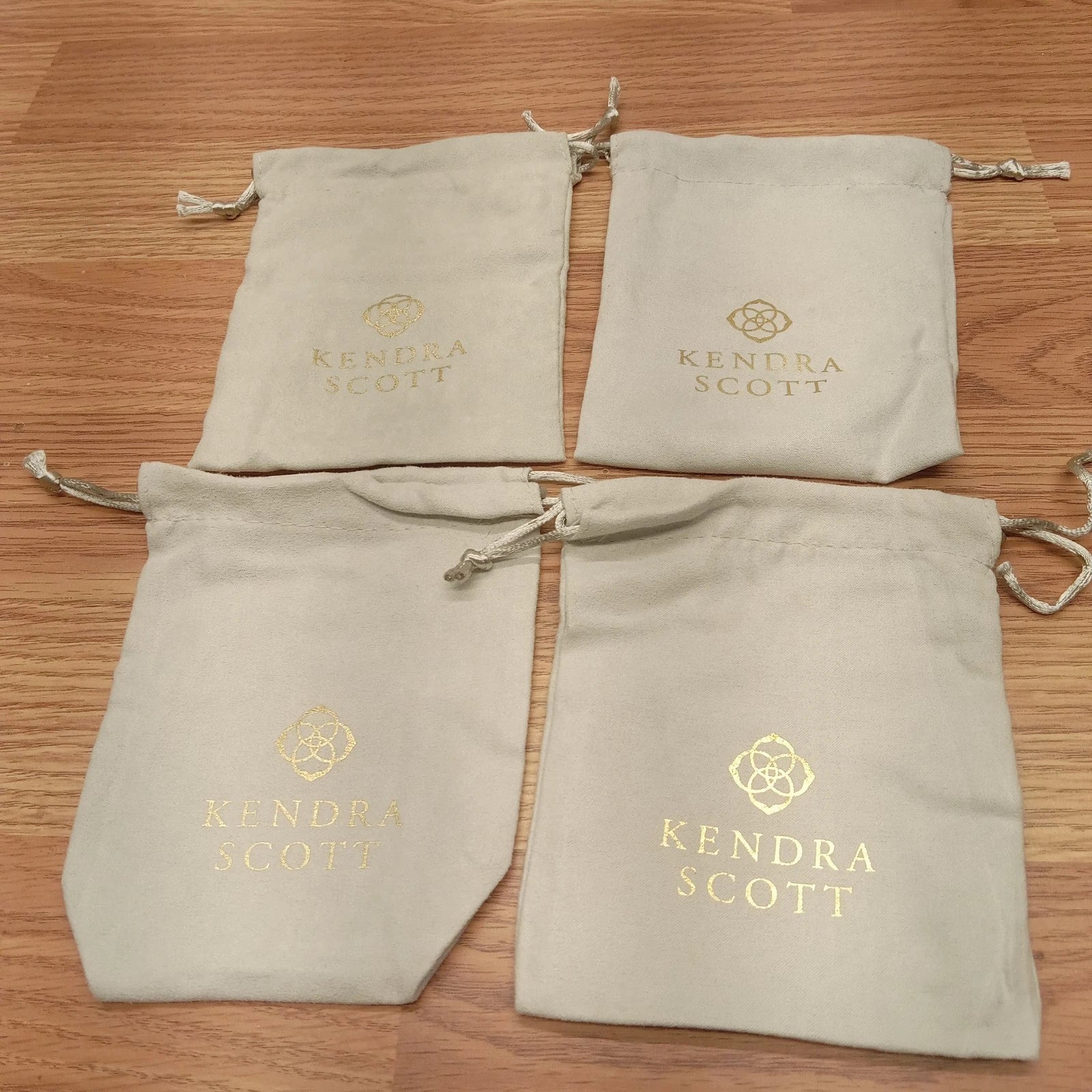 Kendra Scott Grey Jewelry Dust Bag Pouch (Lot of 4) Bag Only 5.5 X 4.25 Inches | eBay