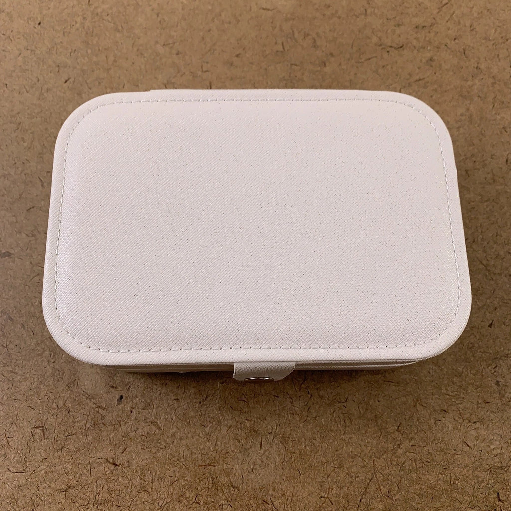 XYMAO Women's White Glitter Travel Jewelry Box New *Flaw | eBay