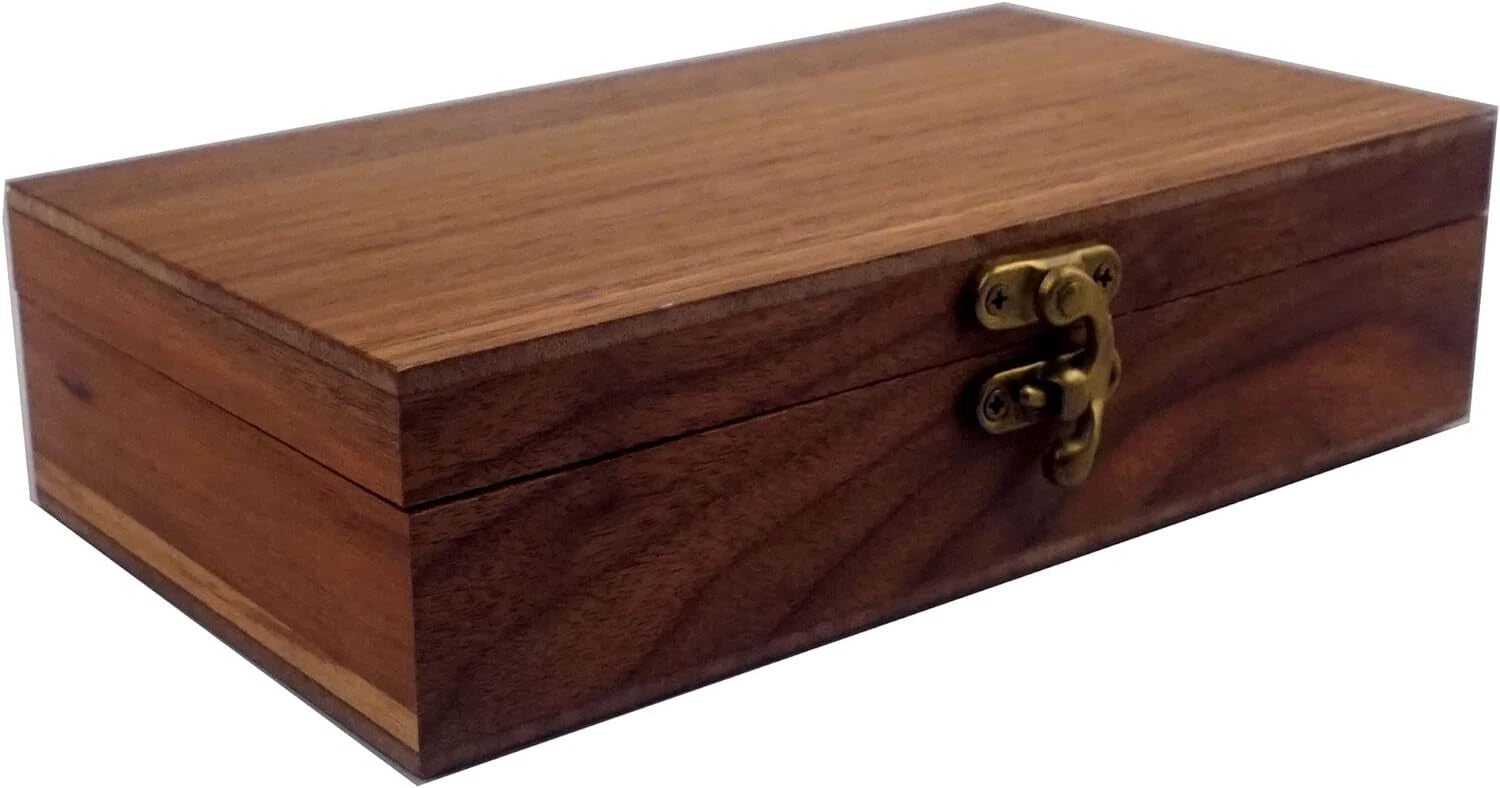 Walnut Handmade Walnut Partition Wooden Box For Keepsakes, Photos, Jewel | eBay
