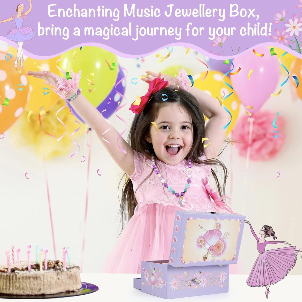 Music Jewellery Box with Drawer Necklace Bracelet, Musical Jewelry Storage Ca... | eBay