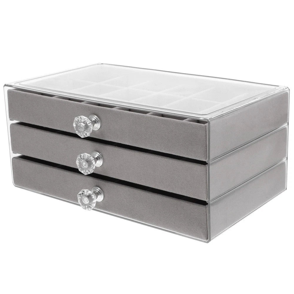 Three-layer Jewelry Storage Box Miss Container Bracelet Organizers | eBay