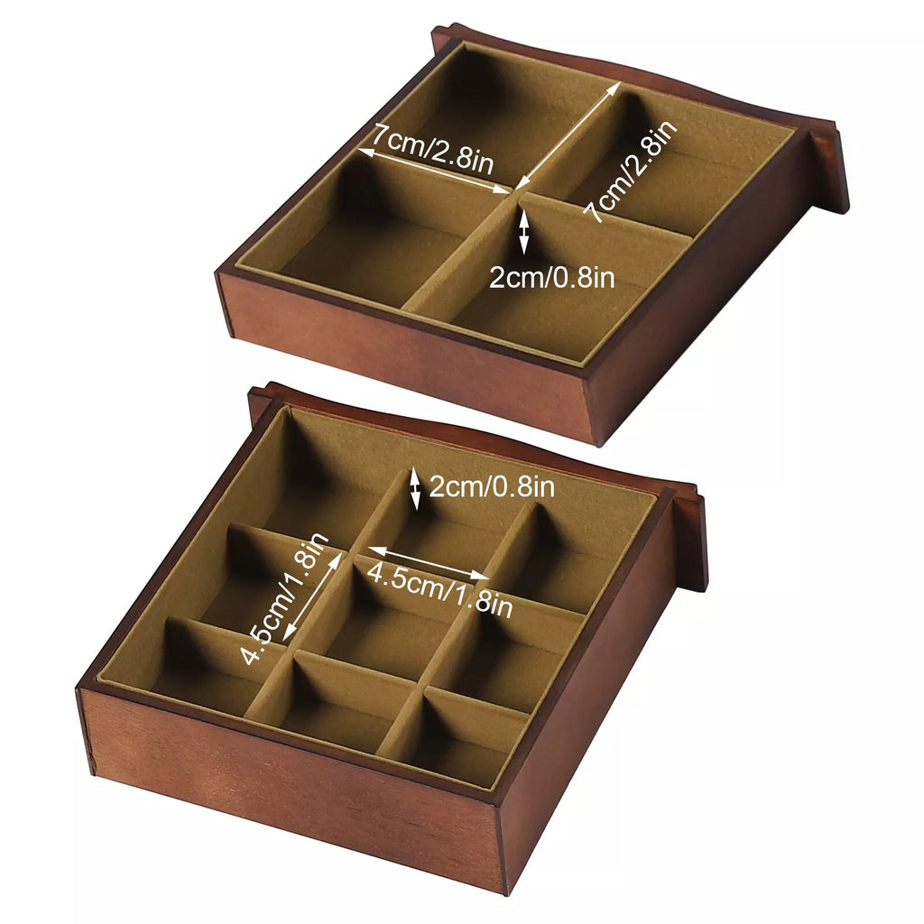 Wooden Large 4 Drawers 5 - Layer Jewelry Box Fit Wowen With Mirror Organizer Box | eBay