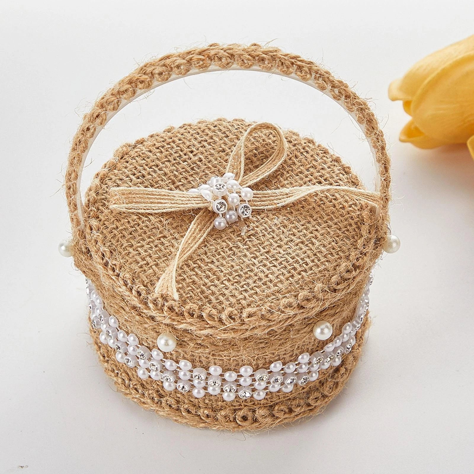 Wedding Ring Box Engagement Ring Storage Box Jewelry Organizer Retro Round Shape | eBay