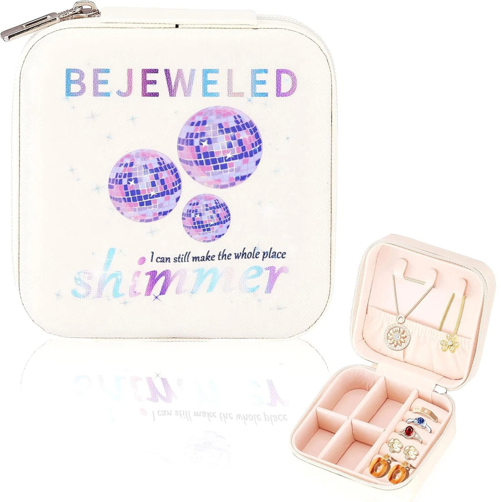 Sincerez Jewelry Box Small Portable Organizer for Rings Necklaces Black | eBay