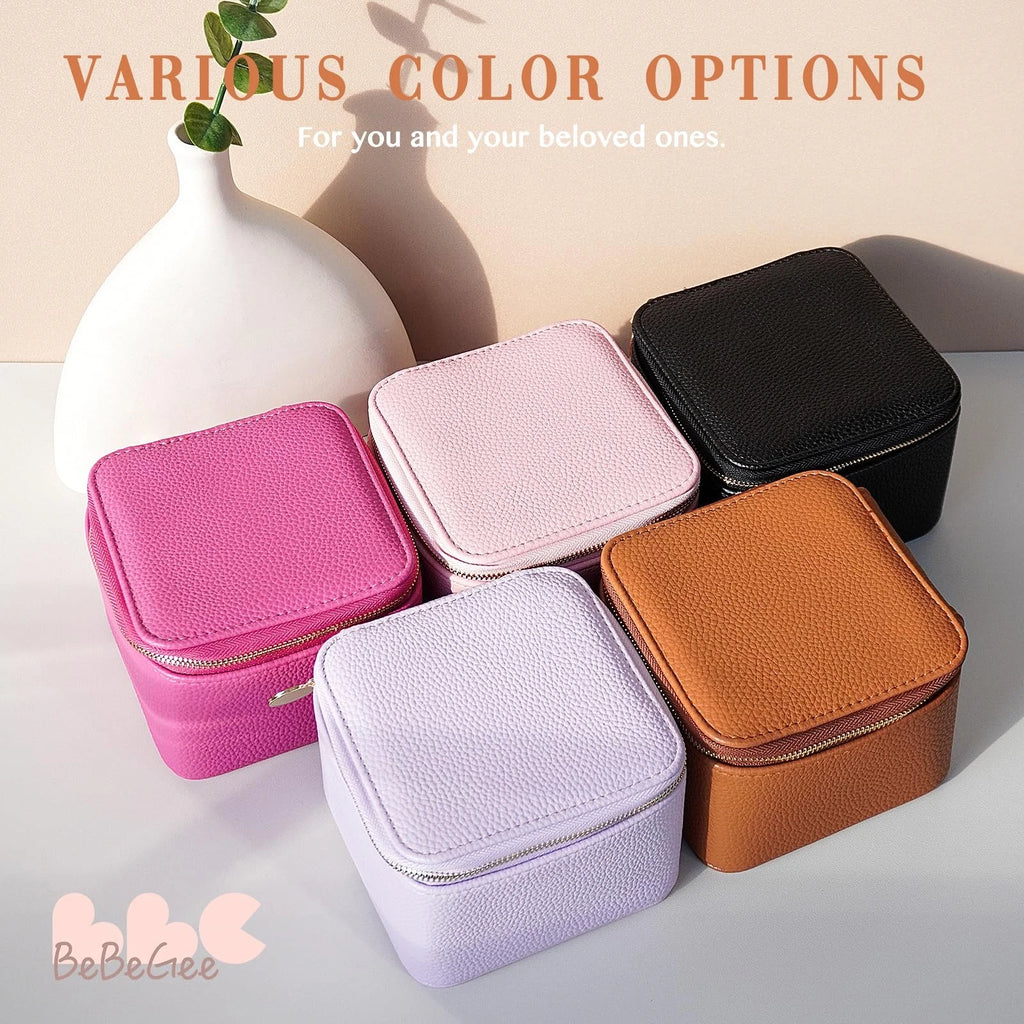 Small Jewelry Box Organizer,[with 6 Premium Jewelry Zipper Pockets],Travel Je... | eBay