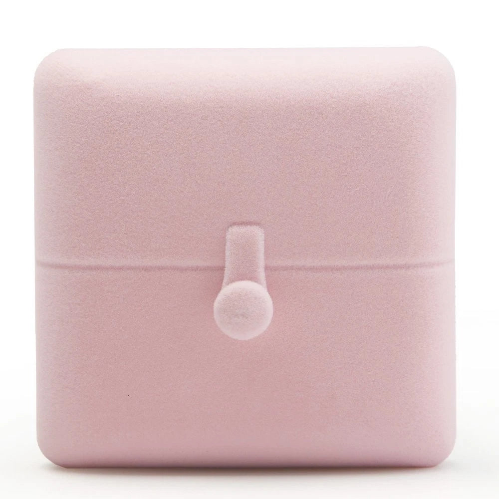 Pink Velvet Jewelry Packaging Box Pendant Earrings Display Storage Case Penda... | eBay