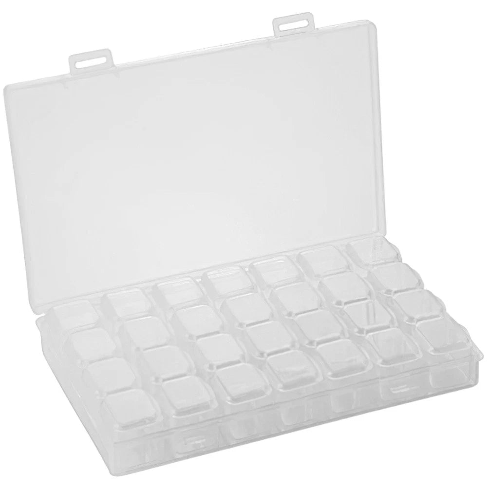 Jewelry Storage Box Earrings Organizer Transparent Trinket Plastic Organizers | eBay