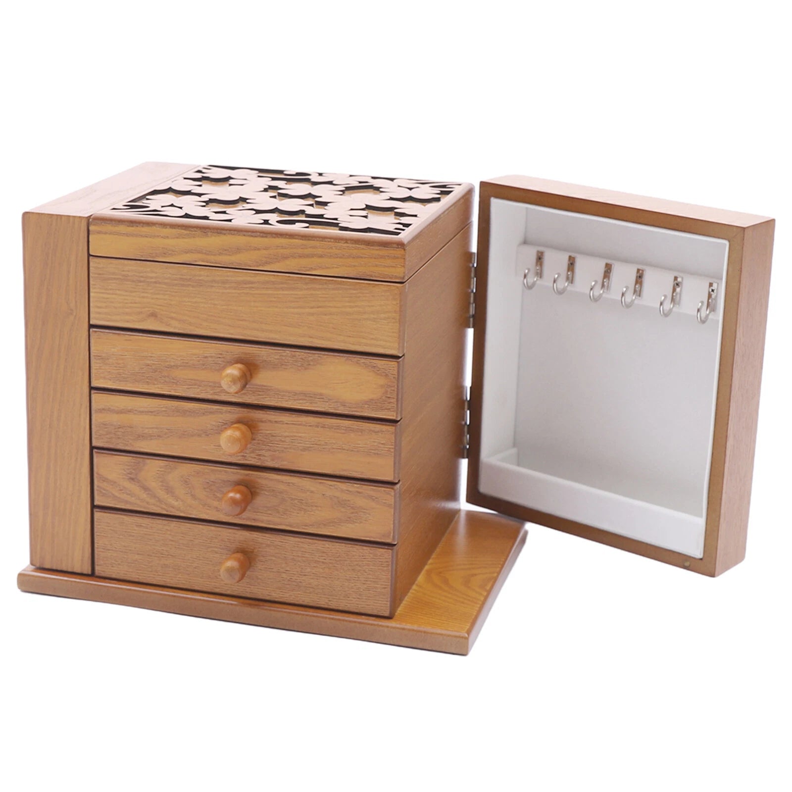 5-Tiers Vintage Jewelry Storage Box Necklace Bracelet Organizer Large Capacity | eBay