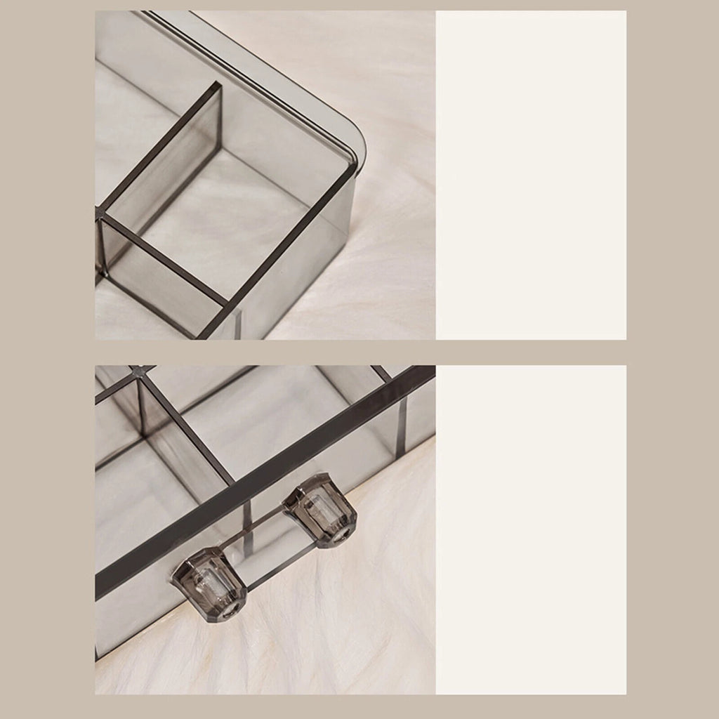 Transparent Jewelry Storage Box 3 Layers Multi Grids Earring Storage Organizer | eBay