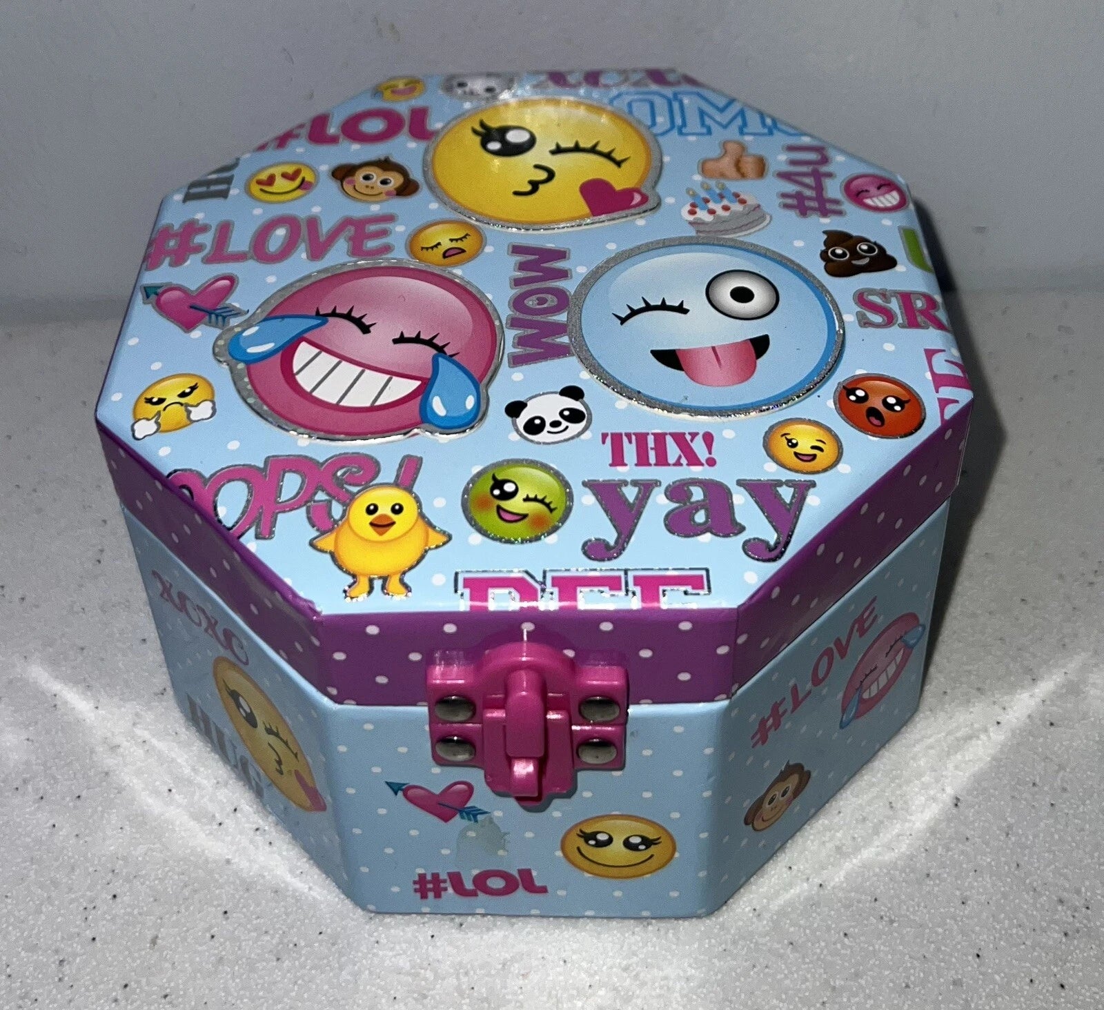 Musical Jewelry Box - Girls Emoji Musical Jewel Storage Box NBL109B | eBay
