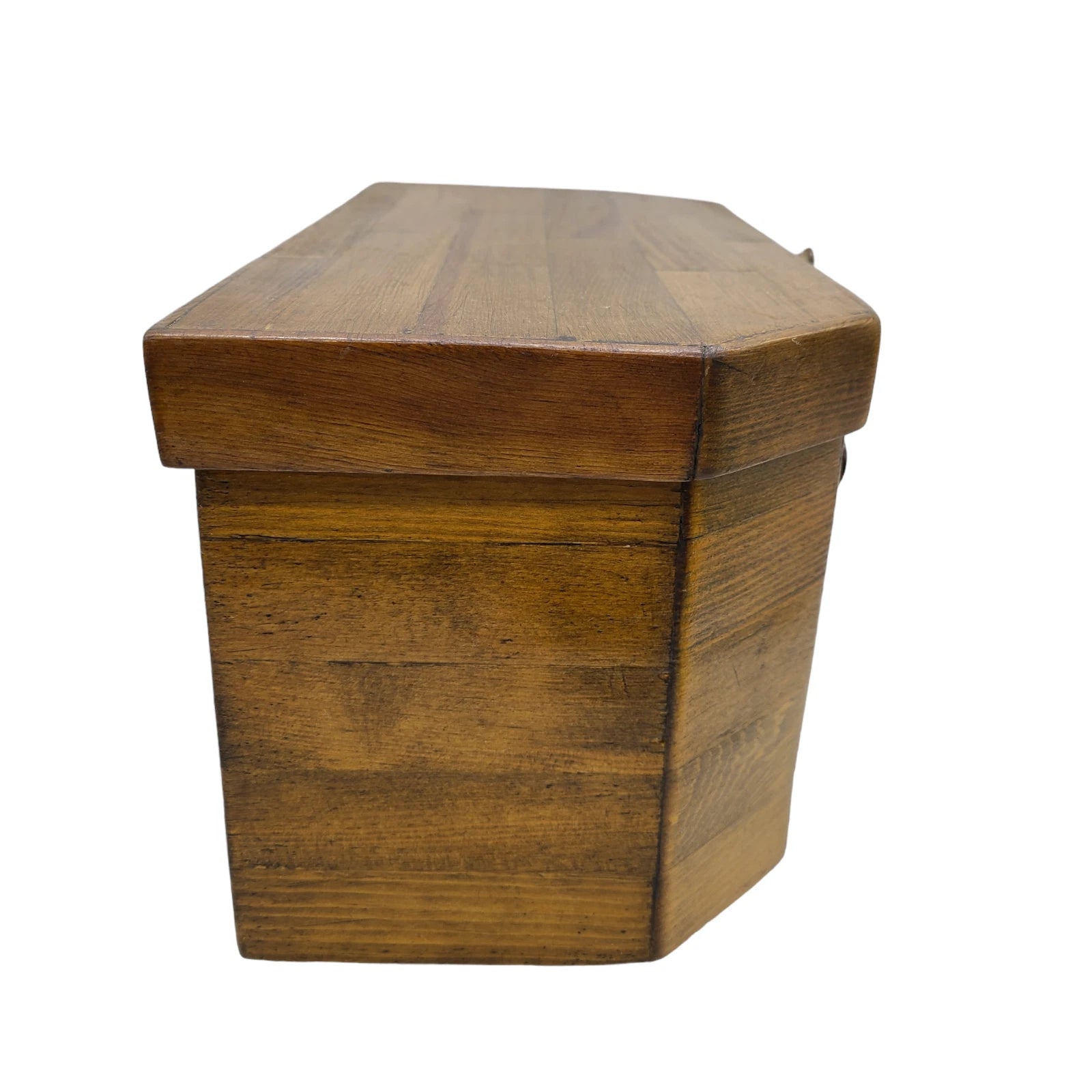 Vintage Handmade Light Brown Wooden 2 Drawer Jewelry Box With Blue Lining | eBay
