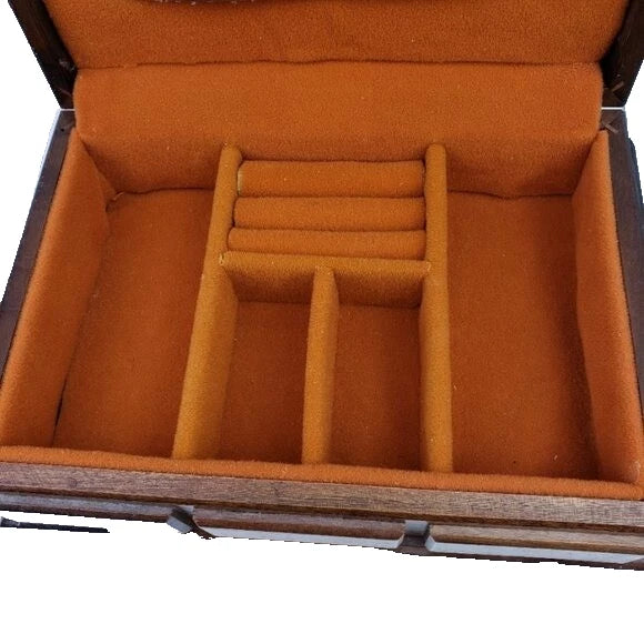 Wooden Studded Jewelry Box Brazil Organizer Container | eBay