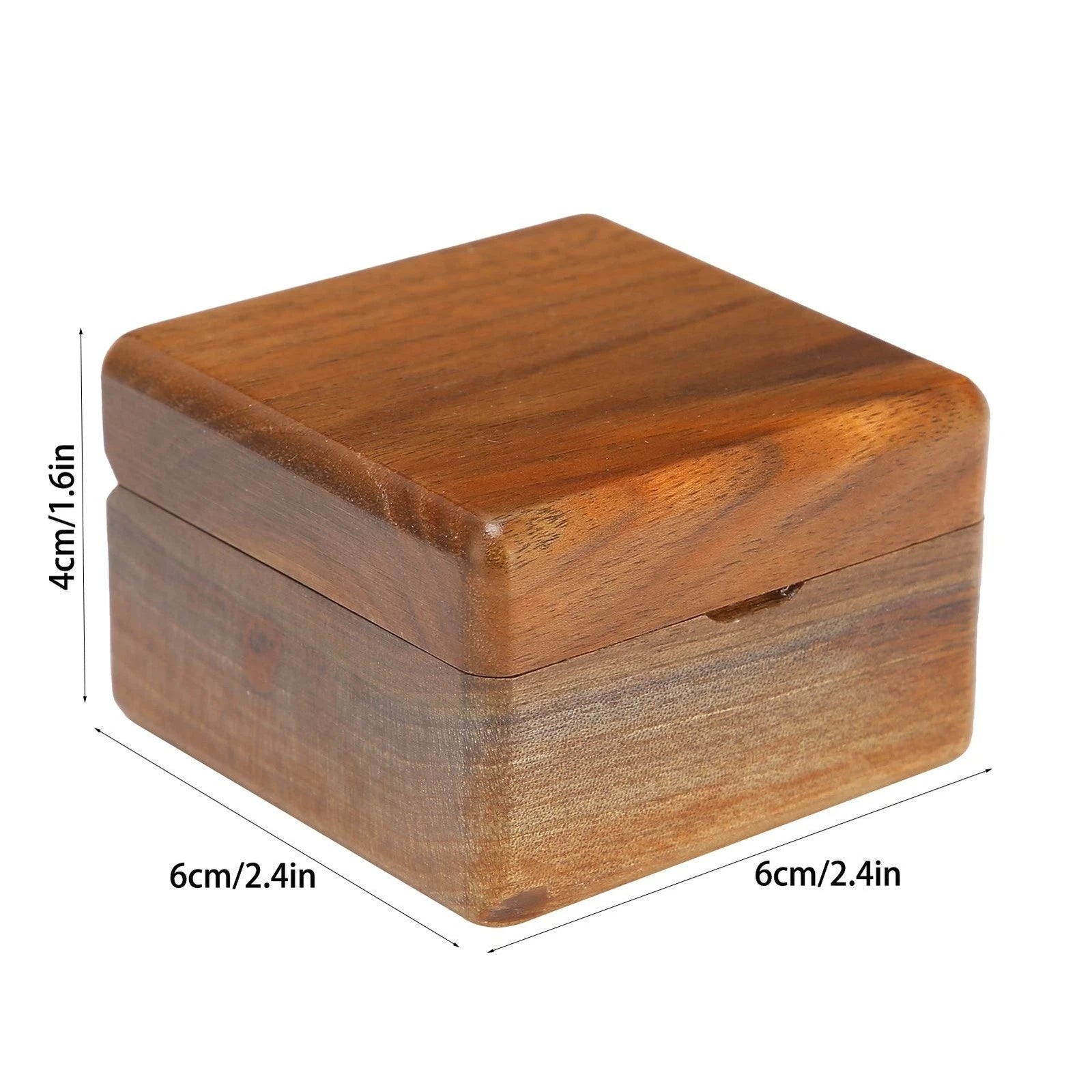 Wooden Box Jewelry Storage Organizer for Wedding For Proposal Display Case | eBay