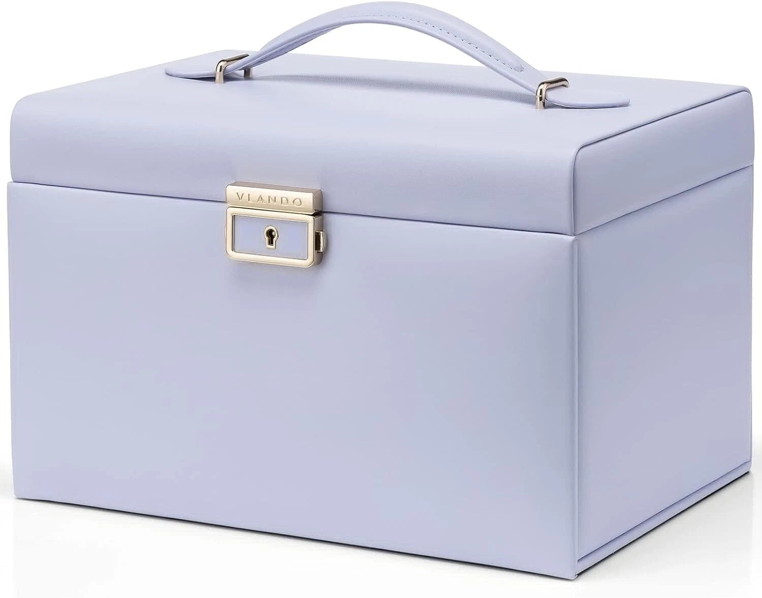 Vlando Velvet Jewelry Box for Women, Large Leather Jewelry (Purple) | eBay