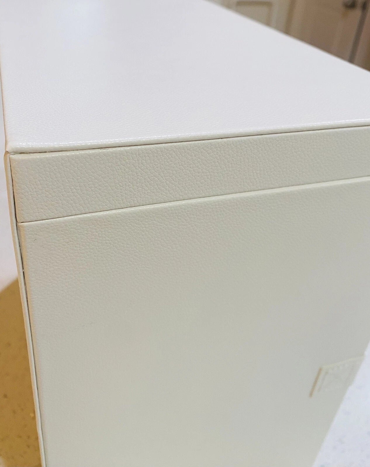 White Jewelry Box Mirror Drawers Doors Boovo Silver Trim Girl Gift | eBay