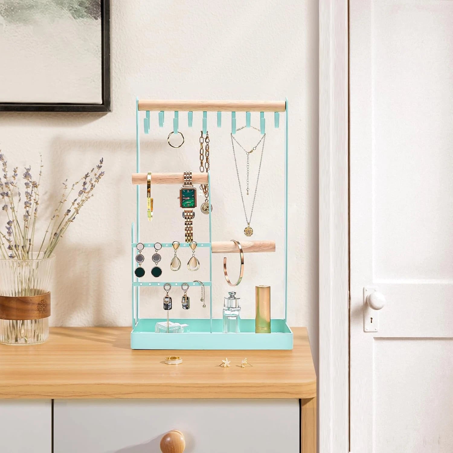 Jewelry Organizer Jewelry Stand Jewelry Holder Organizer, 4-Tier Necklace Organi | eBay