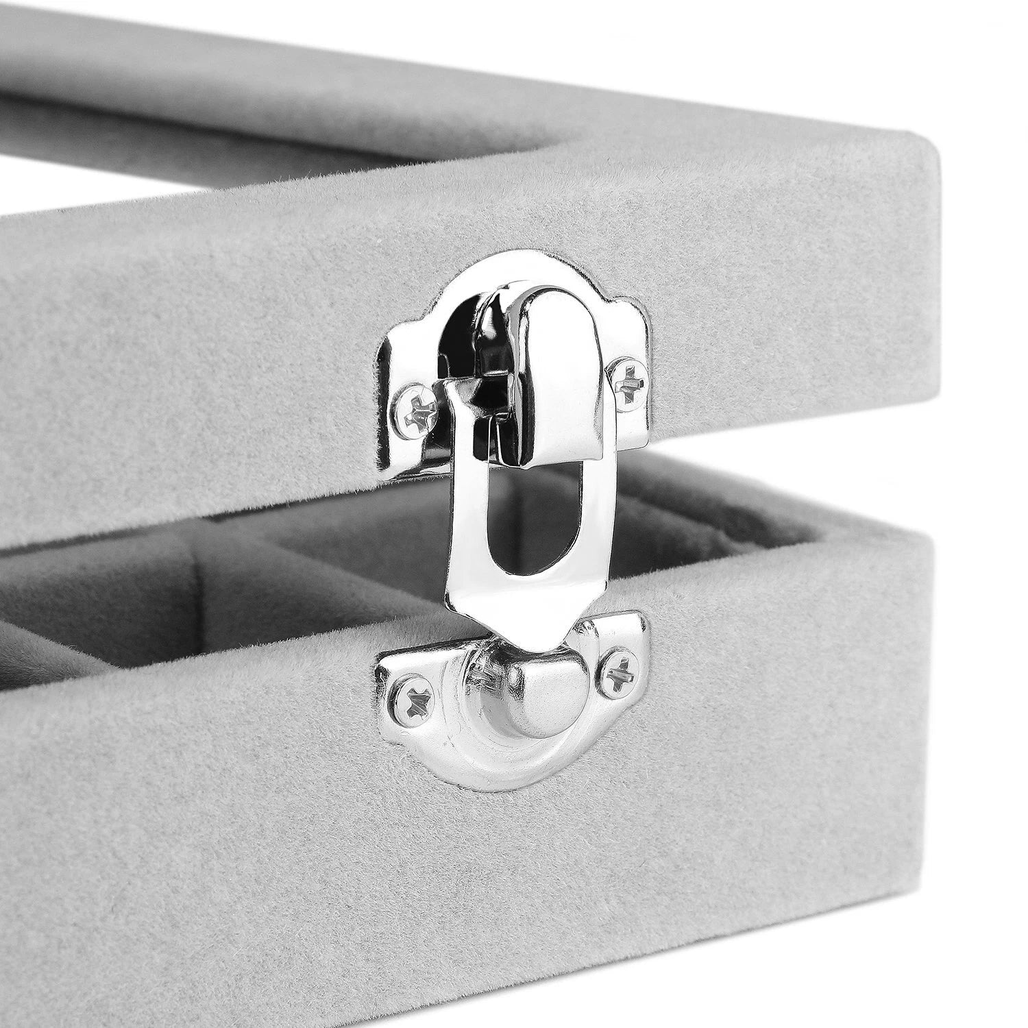 7 Slots Velvet Jewelry Earring Storage Box With Transparent Lid Jewelry | eBay