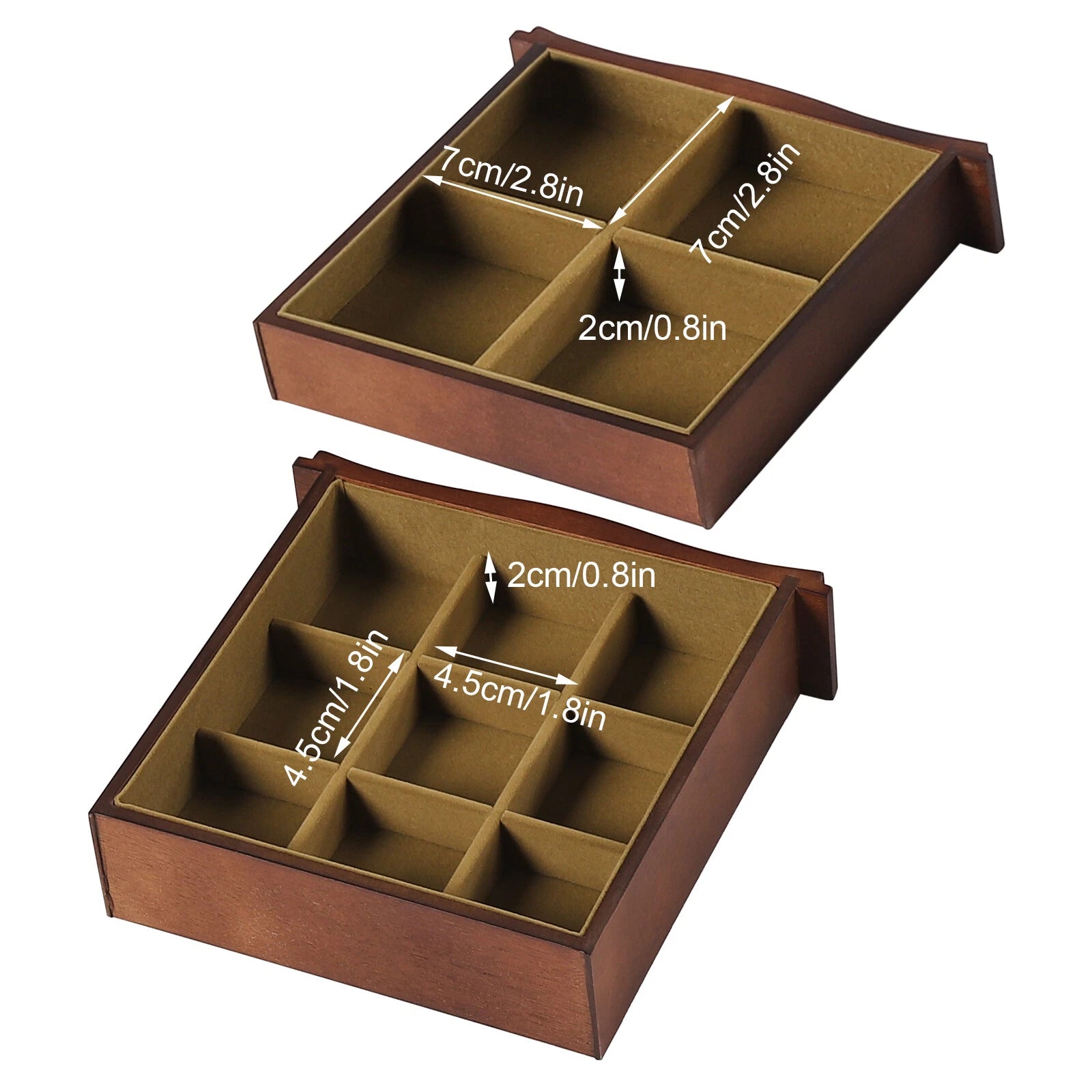 Large Wooden Jewelry Organizer Box, 5-Layer 4 Drawers Jewelry Box With Mirror | eBay