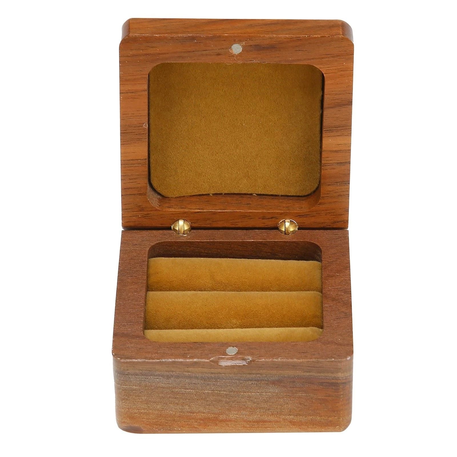 Wooden Box Jewelry Storage Organizer for Wedding For Proposal Display Case | eBay