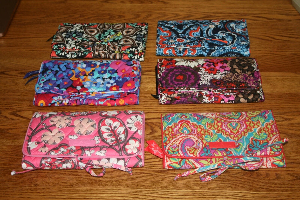 Vera Bradley Jewelry Organizer Travel ALL WRAPPED UP JEWELRY ROLL case bag NEW | eBay