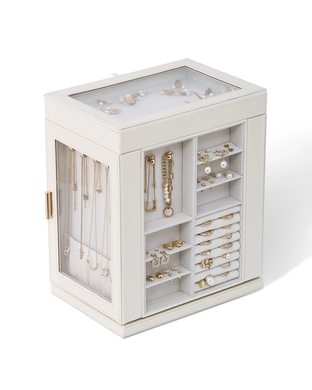 CASEGRACE Jewelry Box 360° Rotating, 6-Tier Organizer Open Design Large Ver | eBay